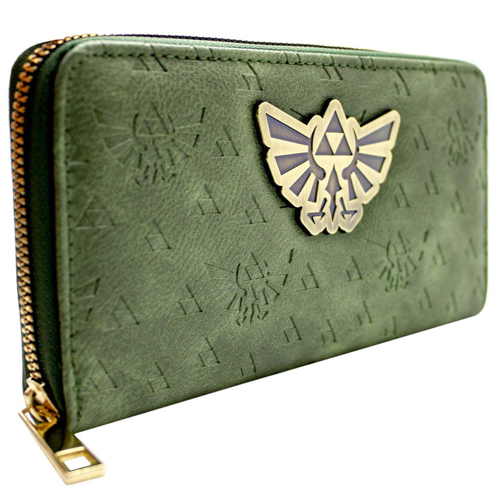 Legend of Zelda Geprägt Tri-Force Symbole Portemonnaie Geldbörse Grün