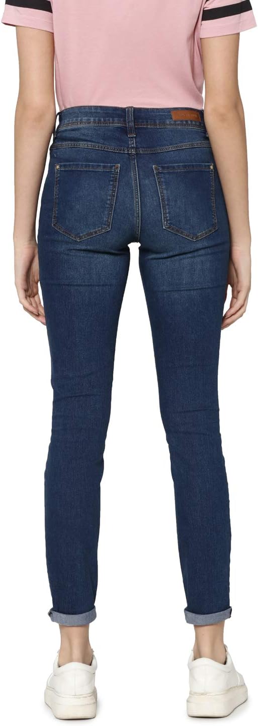 JACQUELINE de YONG Damen Skinny Jeans jdyFlora blau W 30 L 32