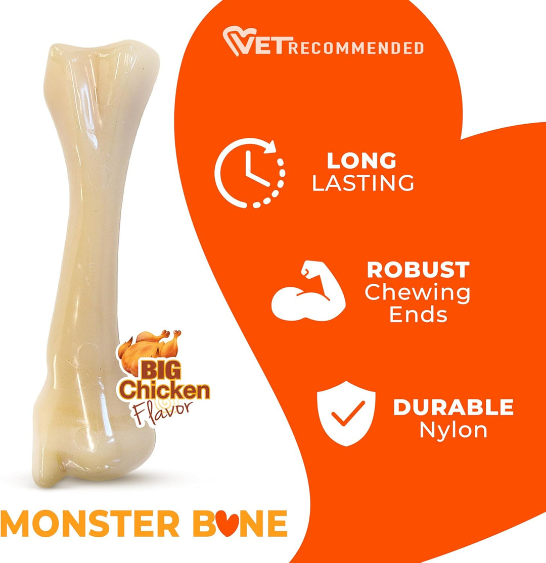 Nylabone Extreme, Kau- und Zahnspielzeug für Hunde, Hundeknochen, für aggressiv / Starke kauende, Hä