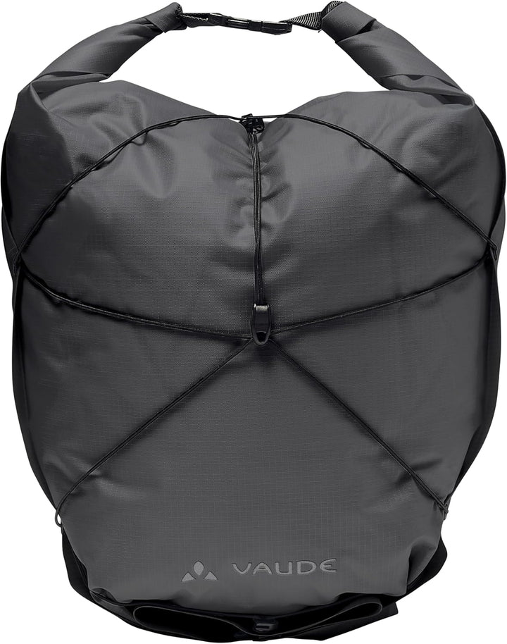 VAUDE Vorderradtaschen Aqua Front Light, Ultraleichte Vorderradtasche zum Radfahren, Black, one Size