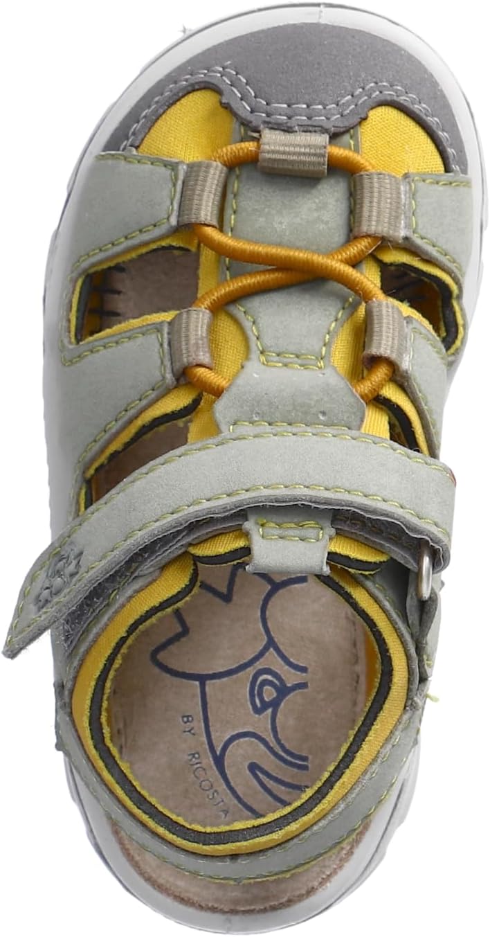 RICOSTA Mädchen und Jungen Sandalen Gery, Kinder Lauflernschuhe, Weite: MITTEL, waschbar 20 EU Grün,