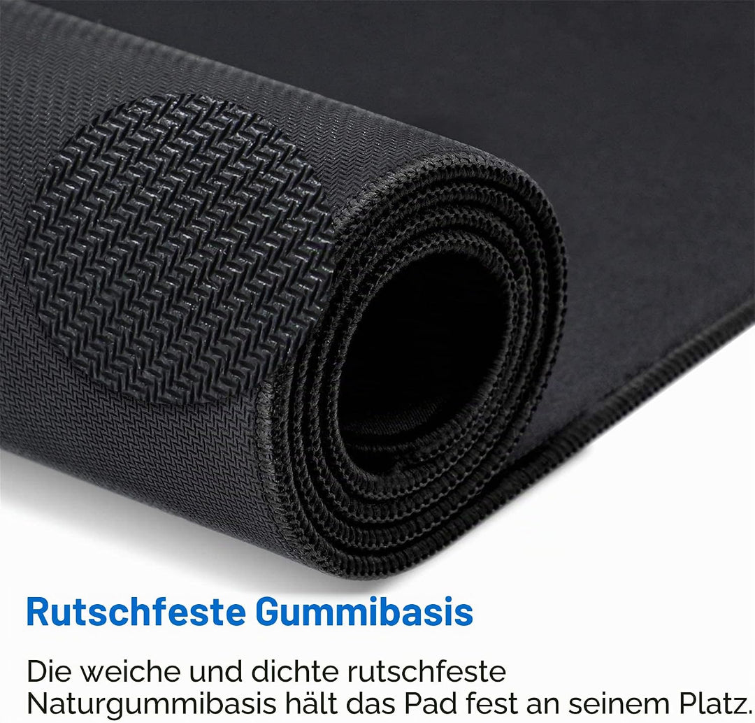 LL-COEUR XXL Schwarz Mauspad Gaming Mouse Mat Laptops Schreibtischunterlage Desk Pad (1400 x 600 x 3
