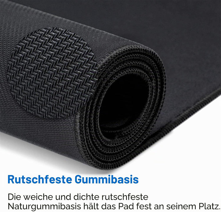 LL-COEUR XXL Schwarz Mauspad Gaming Mouse Mat Laptops Schreibtischunterlage Desk Pad (1400 x 600 x 3