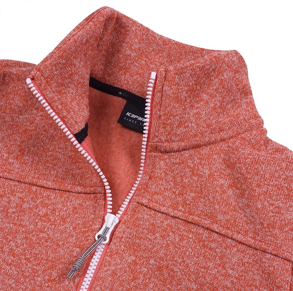 ICEPEAK Strickfleecejacke für Damen Anahola ohne Kapuze M Rot, M Rot