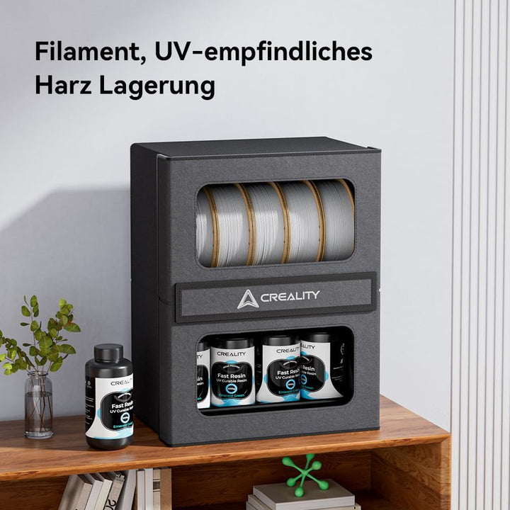 Creality Filament Trocknungsbox, 3D Filament Aufbewahrung mit Magnetverschluss, Feuchtigkeits & Stau