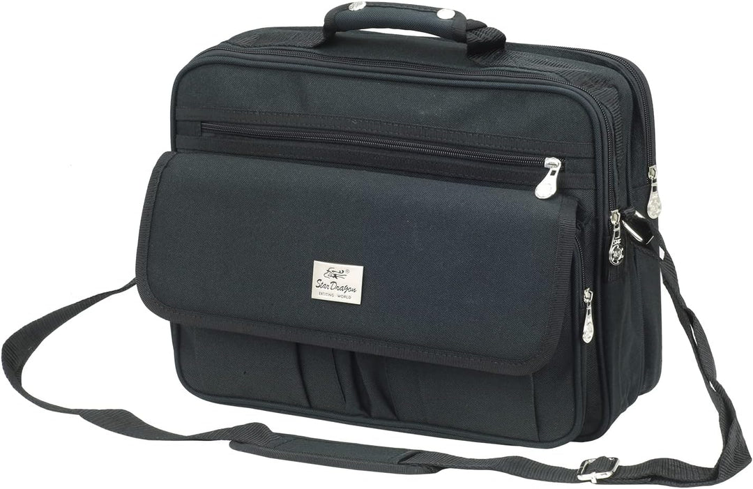 Herren Flugbegleiter Umhängetasche Arbeitstasche Schultertasche Messenger Herrentasche in Schwarz