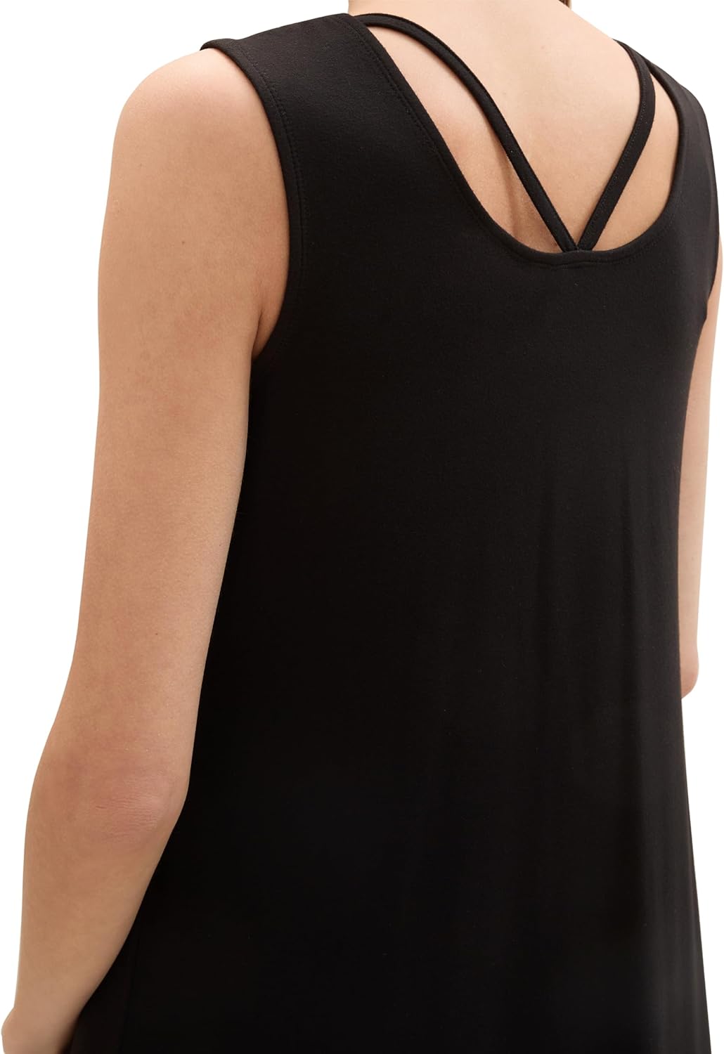 TOM TAILOR Damen Basic Jerseykleid 32 14482 - Deep Black, 32 14482 - Deep Black