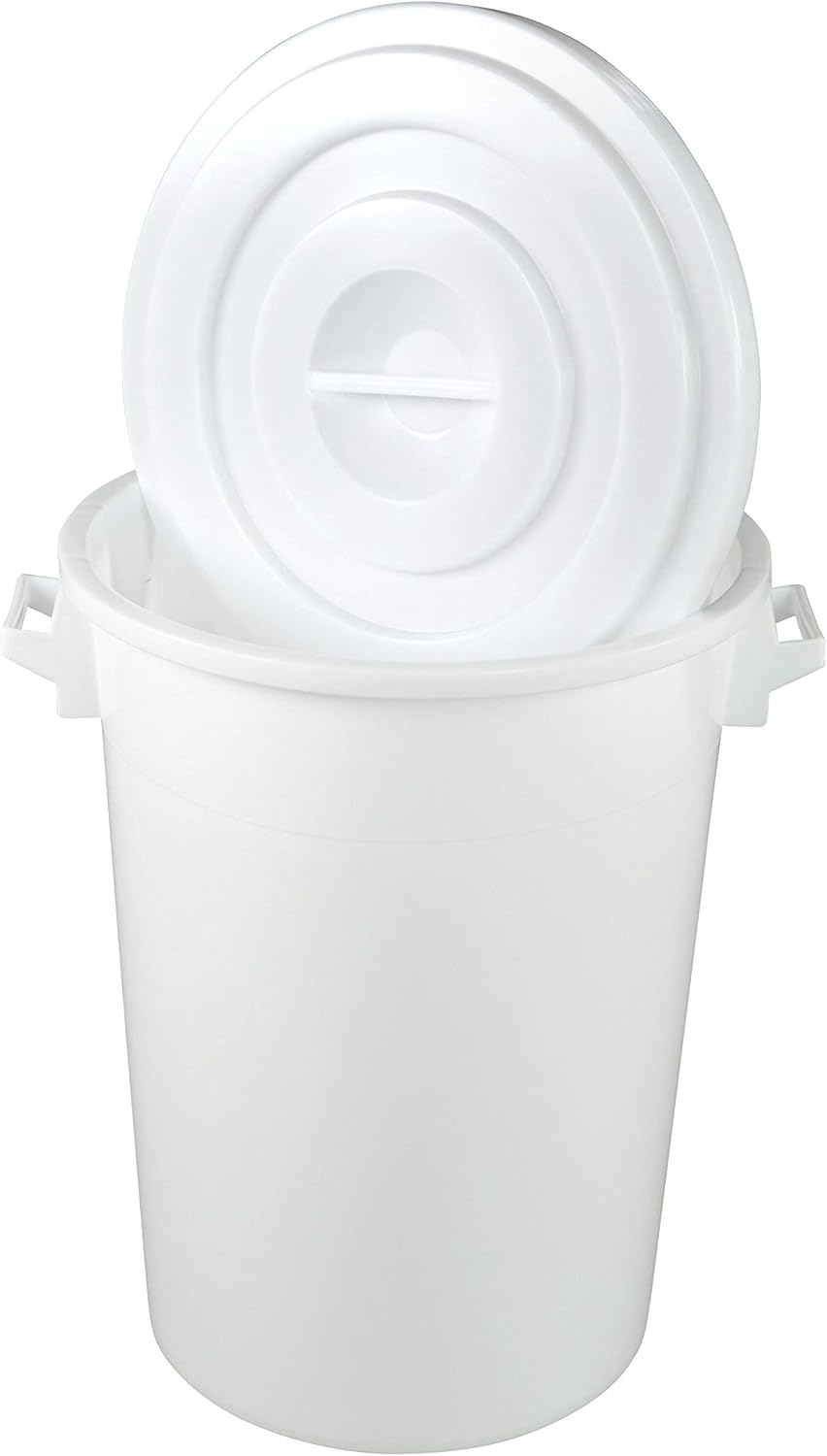 50 Liter Eimer mit Deckel Universaltonne lebensmittelecht Kübel Wassertonne Futtertonne Behälter Vor