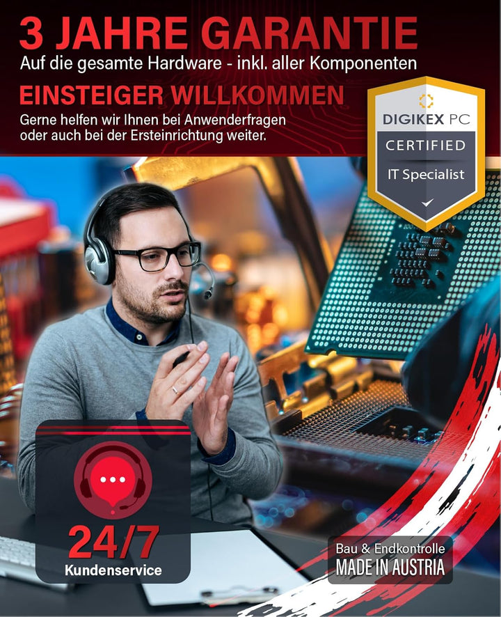 Greed® Basic V2 PC mit AMD Ryzen 5 4600G - Schneller Rechner + Computer für Büro & Home Office mit 4