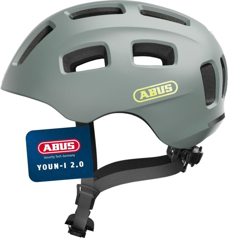 ABUS Fahrradhelm Youn-I 2.0 - mit Licht für Kinder, Jugendliche und junge Erwachsene - für Mädels un