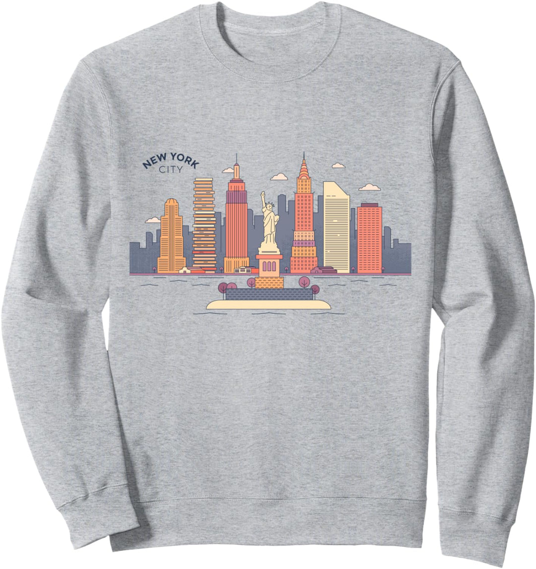 New York City Skyline NY Jahrgang New York City NYC Sweatshirt