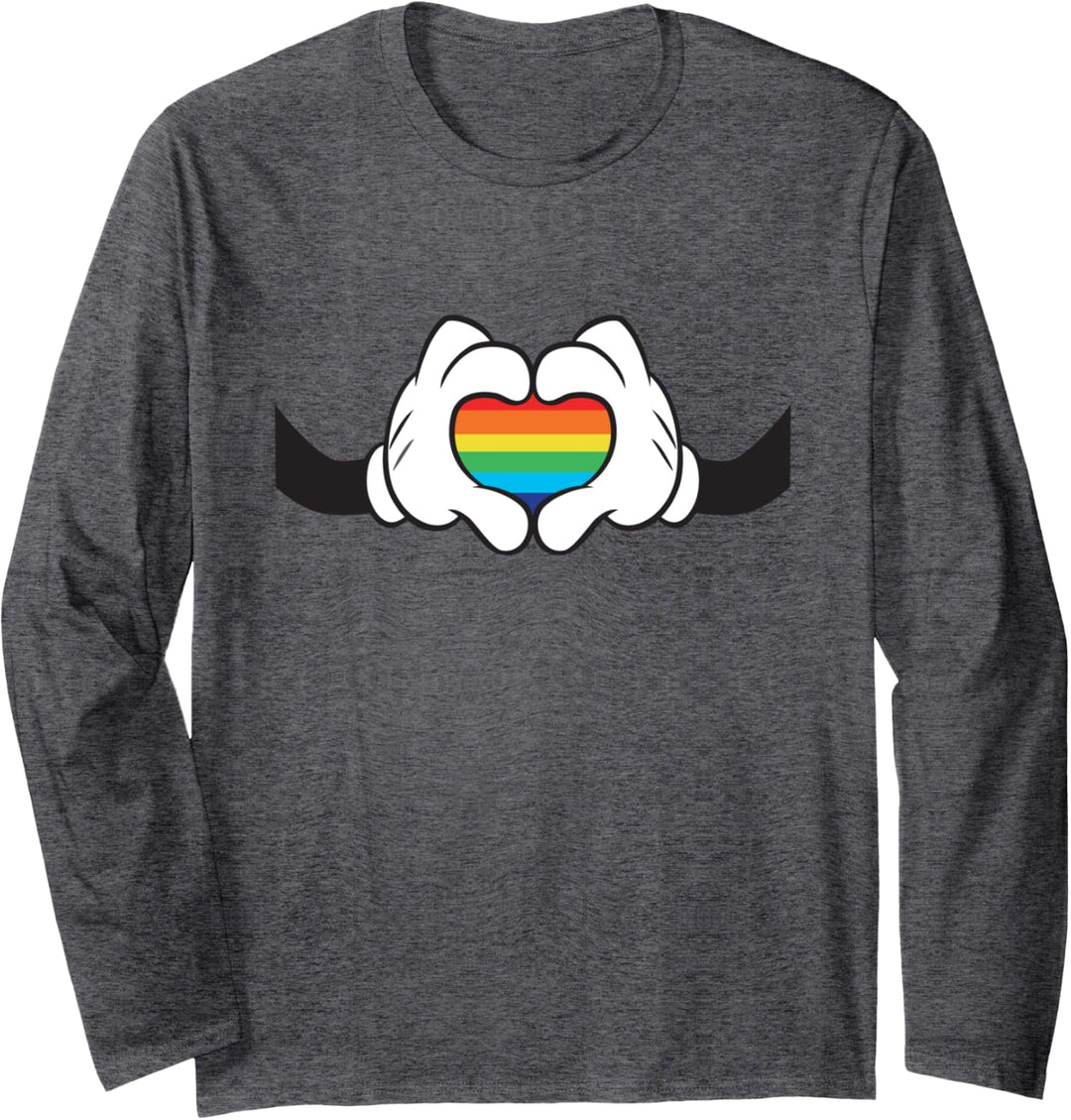 Disney Mickey Mouse Rainbow Hands Langarmshirt