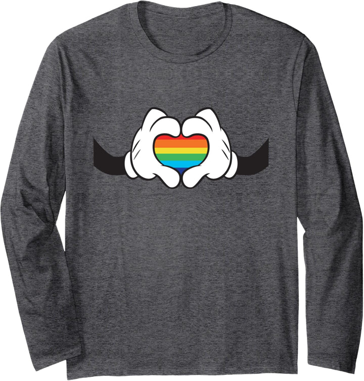 Disney Mickey Mouse Rainbow Hands Langarmshirt