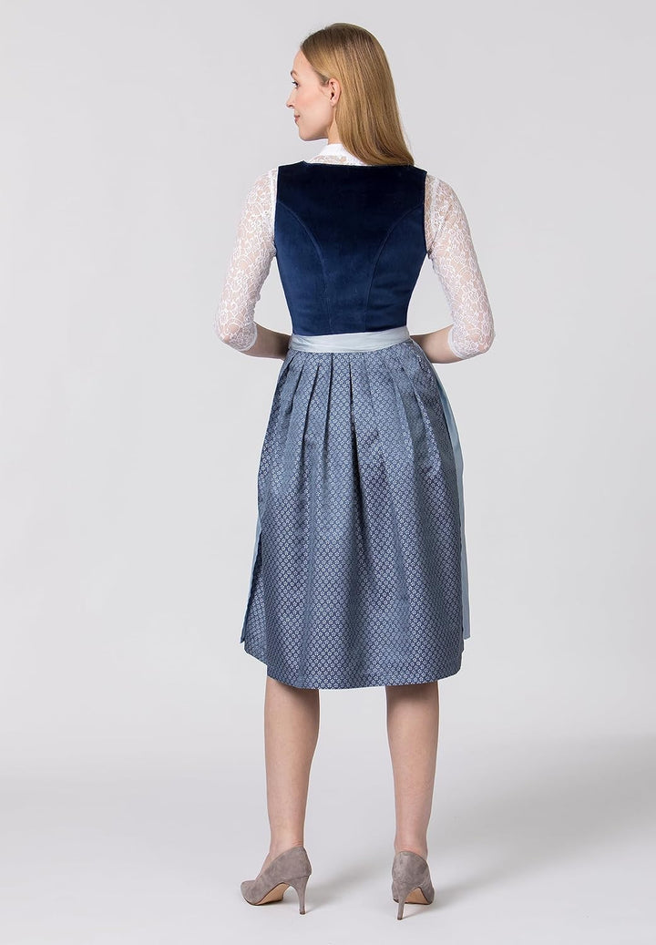 Stockerpoint Damen Aida Midi Dirndl 36 Indigo, 36 Indigo