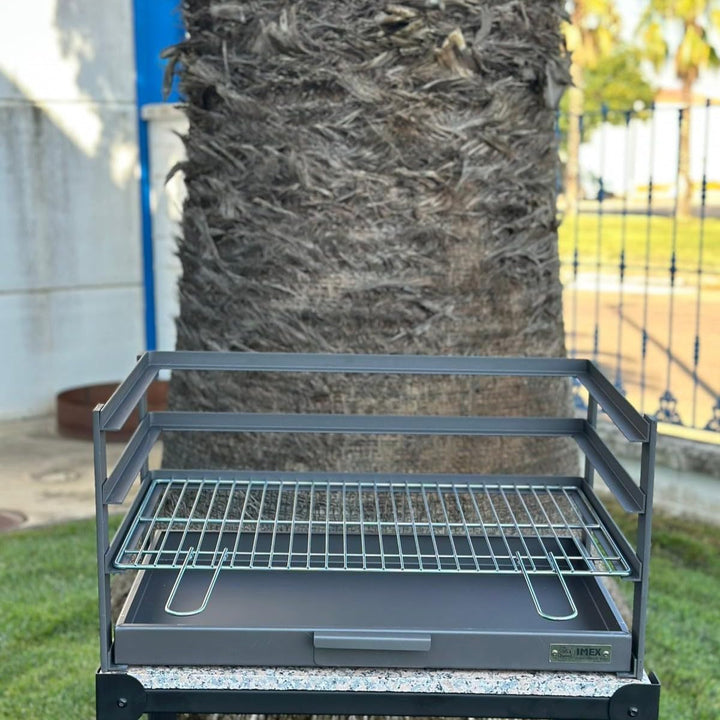 IMEX EL ZORRO 71472.0, Grillschublade mit verzinktem Grillrost, 57 x 41 x 35 cm,