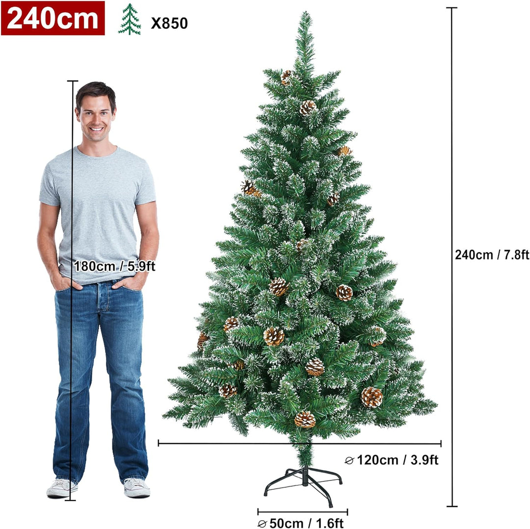 VA-Cerulean Weihnachtsbaum Künstlicher,schwer entflammbar,Schnellaufbau,Weihnachtsdeko,Unechter Tann