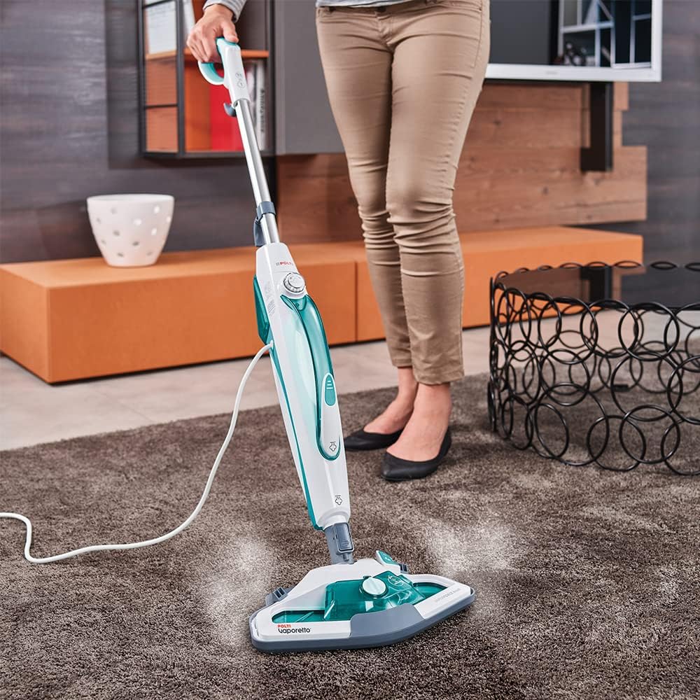 Polti Vaporetto PTEU0282 SV450_Double Dampfbesen mit integriertem Dampfreiniger,tötet und beseitigt