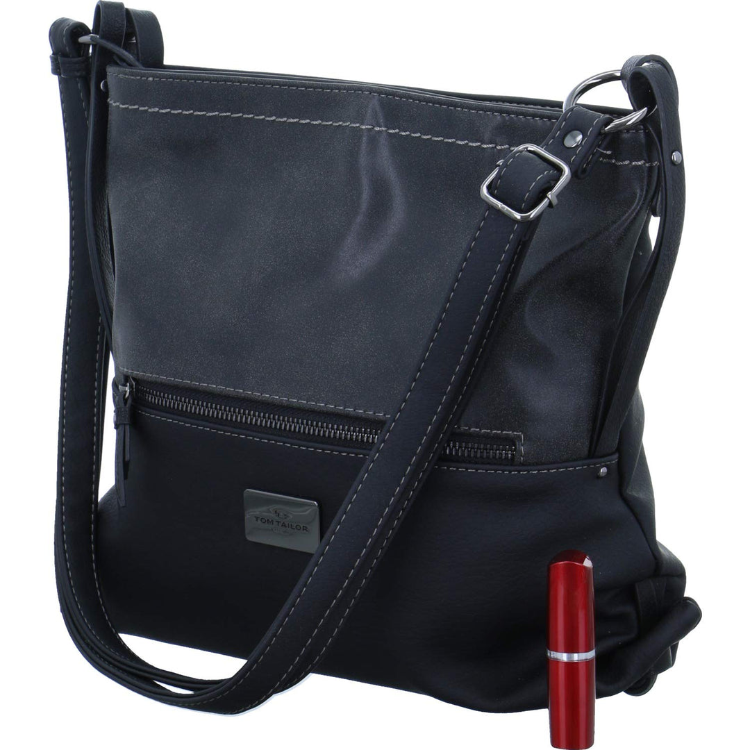 TOM TAILOR bags Elin Damen Umhängetasche Crossbody Bag 28,5 x 9 x 26 Schwarz, 28,5 x 9 x 26 Schwarz
