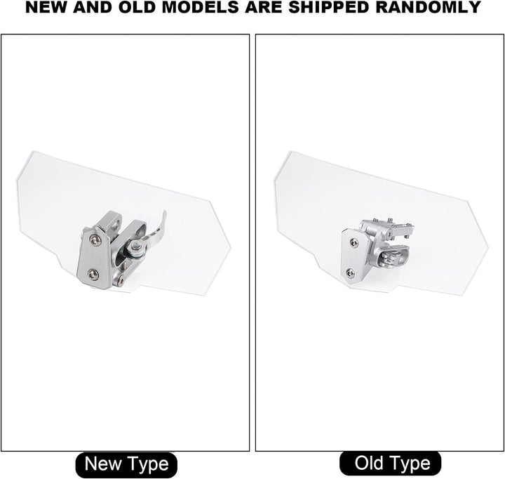 Motorrad Universal Verstellbare Windschutzscheibe Windabweiser Windschutzscheibe