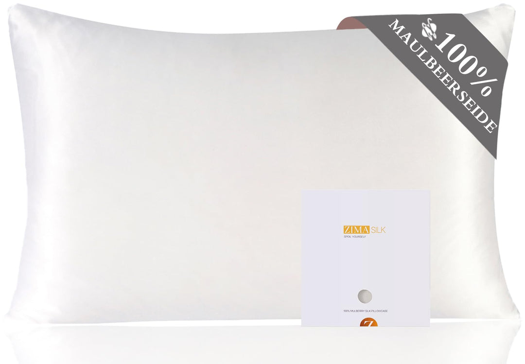 ZIMASILK Kissenbezug aus 100% Seide für Haare und Haut. Doppelseitige 19 Momme Reine Maulbeerseide K
