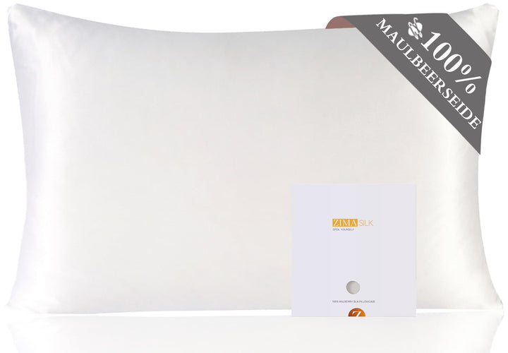 ZIMASILK Kissenbezug aus 100% Seide für Haare und Haut. Doppelseitige 19 Momme Reine Maulbeerseide K