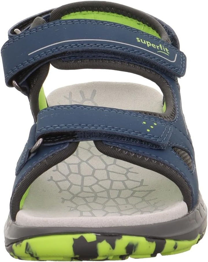 Superfit Jungen Criss Cross 1-000583 Sandale 27 EU Weit Blau Grün 8040, 27 EU Weit Blau Grün 80