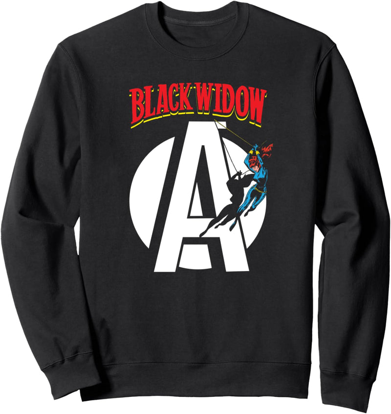 Marvel Avengers Retro Black Widow Comic Book Sweatshirt