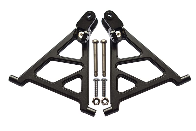 GPM for Tamiya Lunch Box Tuning Teile Aluminium Front Lower Arm - 1Pr Set Black