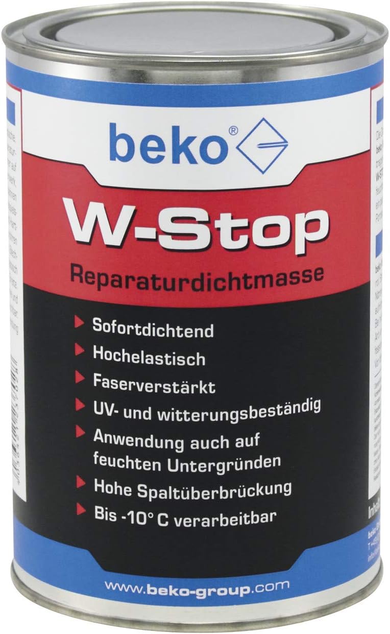 W-Stop Reparaturdichtmasse 1 l Dose grau