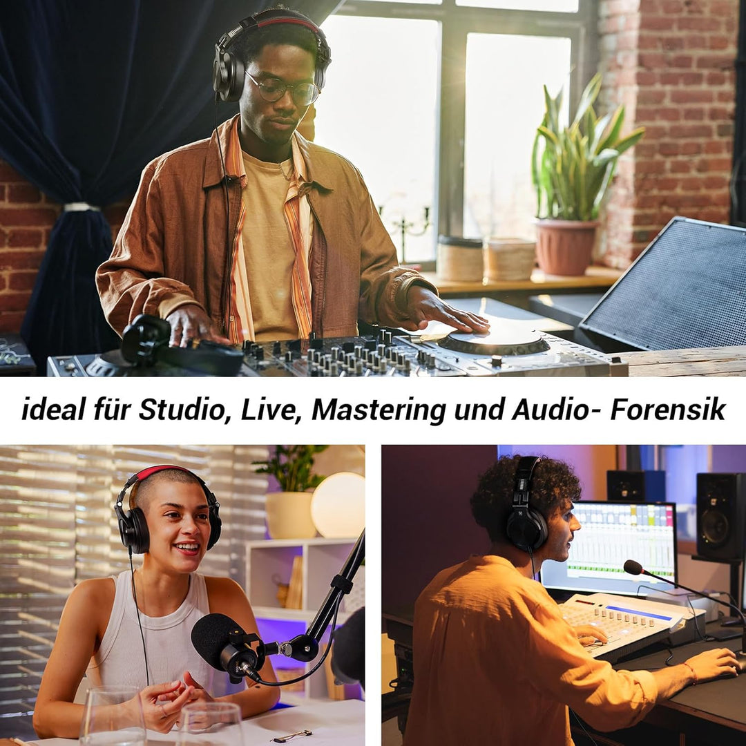 OneOdio Bluetooth Kopfhörer Over Ear, 72 Stdn HiFi Stereo Kopfhörer Kabellos, Wireless Headphones mi