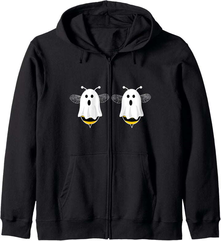 Lustige Boo Bienen Paare Halloween Kostüm Shirt für Damen Kapuzenjacke