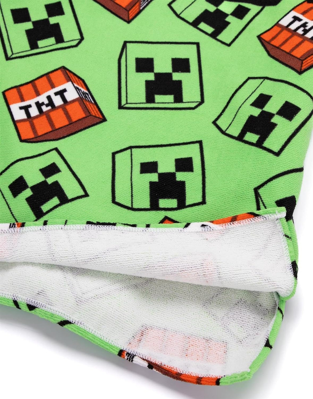Minecraft Handtuch Poncho Kinder Teens | Mädchen Jungen Spiel Charaktere Creeper TNT Explosive Kinde