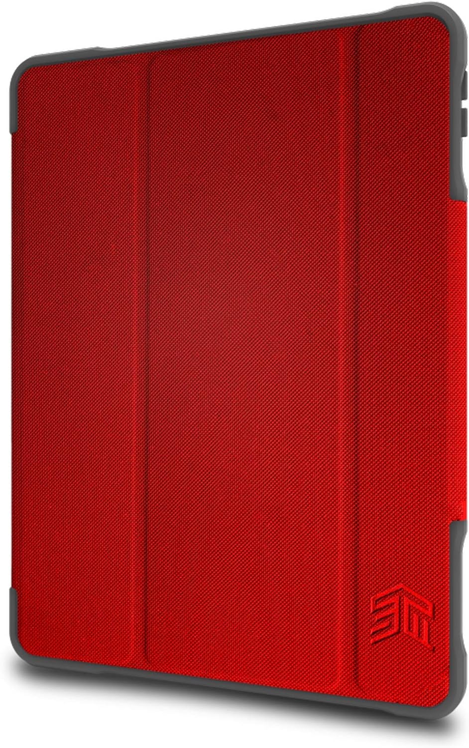 STM Bags Dux Plus DUO Case für Apple iPad 10,2" (2019 &amp; 2020) - rot/transparent [Militär Standard I