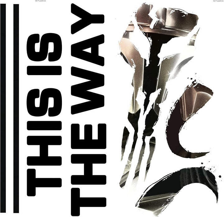 Sticker Mural Star Wars : The Mandalorian, logo -This is the way-