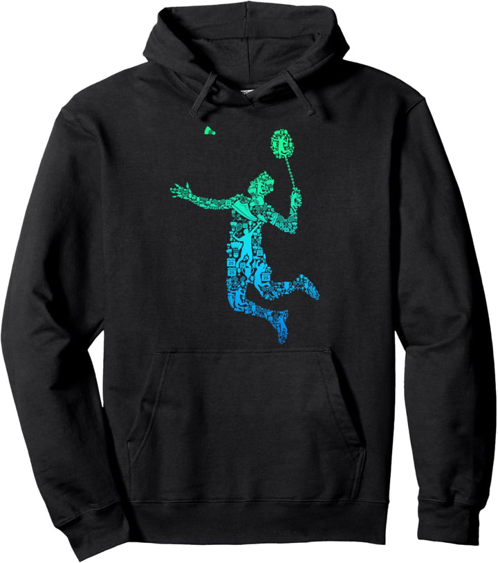 Badminton Federball Badmintonspieler Herren Kinder Jungen Pullover Hoodie