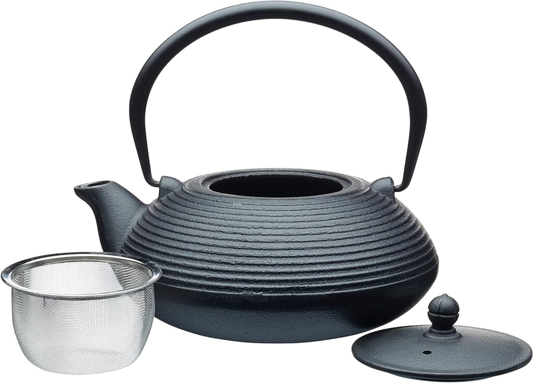 La Cafetière Japanische Teekanne aus Gusseisen, 900 ml, mit Teesieb