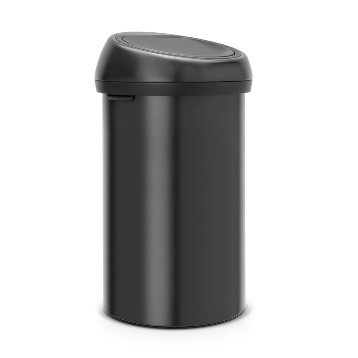 Brabantia 402562 Touch Bin Abfalleimer 60 l, matt schwarz 60 Liter Matt Black, 60 Liter Matt Black