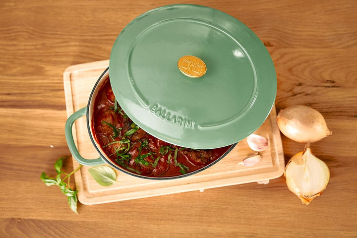 BALLARINI Bellamonte Auflaufform, Bräter, Dutch Oven, Emailliertes Gusseisen, Oval, 29 cm, 4,5 L, Gr