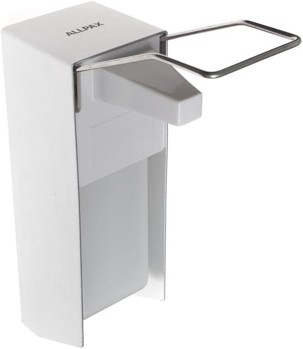 Allpax Armhebelspender Duro Alu, 1000 ml, Desinfektionsmittelspender für Zuhause & Krankenhäuser, in