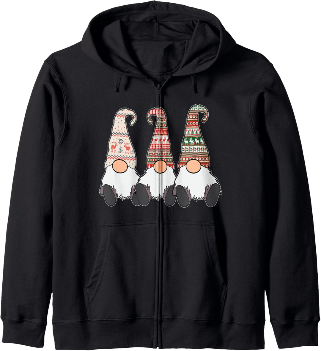 3 nordische Zwerge Winter Weihnachten Schwedisch Tomte Kapuzenjacke