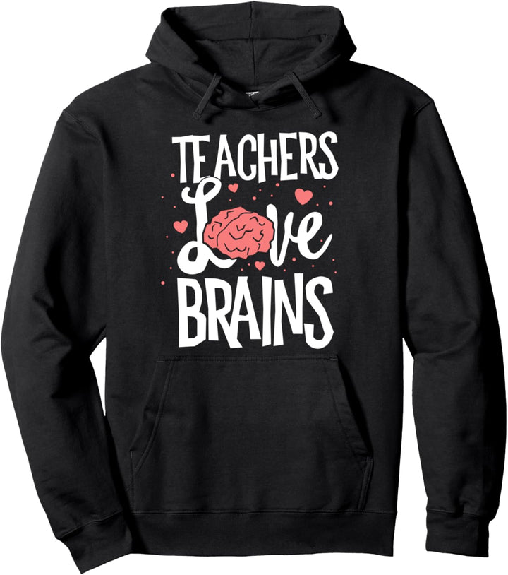 Teachers Love Brains Halloween-Kostüm Trick Treat School Pullover Hoodie