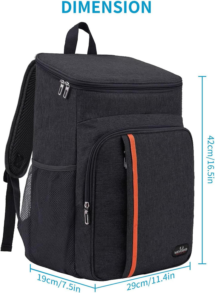 HEQUN 23L Kühlrucksack Thermo Rucksack Picknickrucksack Kühltasche Gross Isoliert Cooler Bag Perfekt