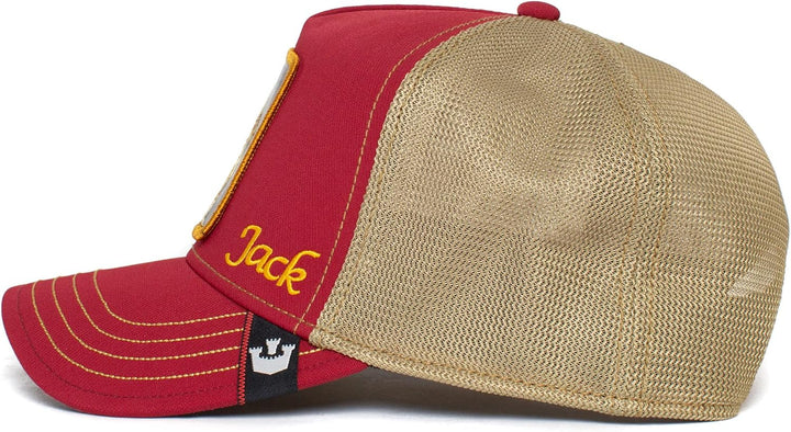 Goorin Bros. Trucker Cap Jacked Casino Serie Red Rot Beige, Jacked