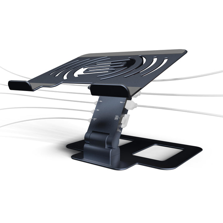 Reloop Stand Hub Pro - Laptop-Ständer und 10-in-1-Multimedia-Hub mit Power Delivery