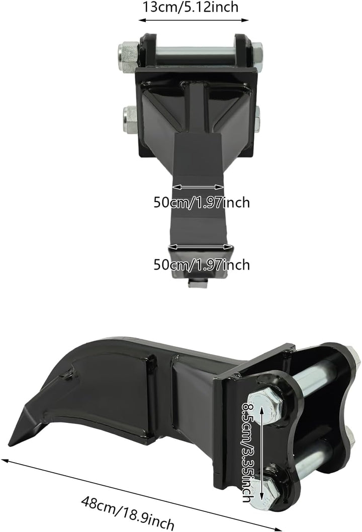Minibagger Aufreisszahn, Reisszahn & Einzahnripper für Minibagger - Spannweite 120 mm, Mittenabstand