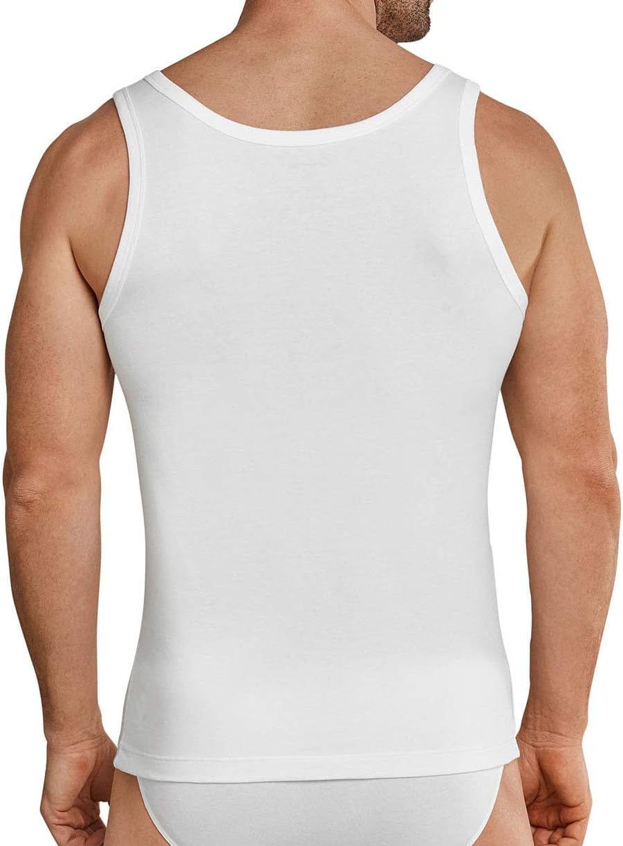 Schiesser Herren Achsel Shirt 95/5 2er Pack, Farbe:Weiss (100);Grösse:4/S