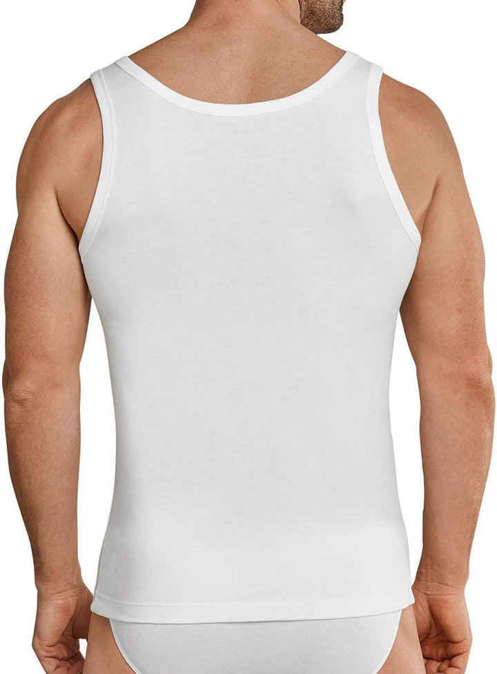 Schiesser Herren Achsel Shirt 95/5 2er Pack, Farbe:Weiss (100);Grösse:4/S