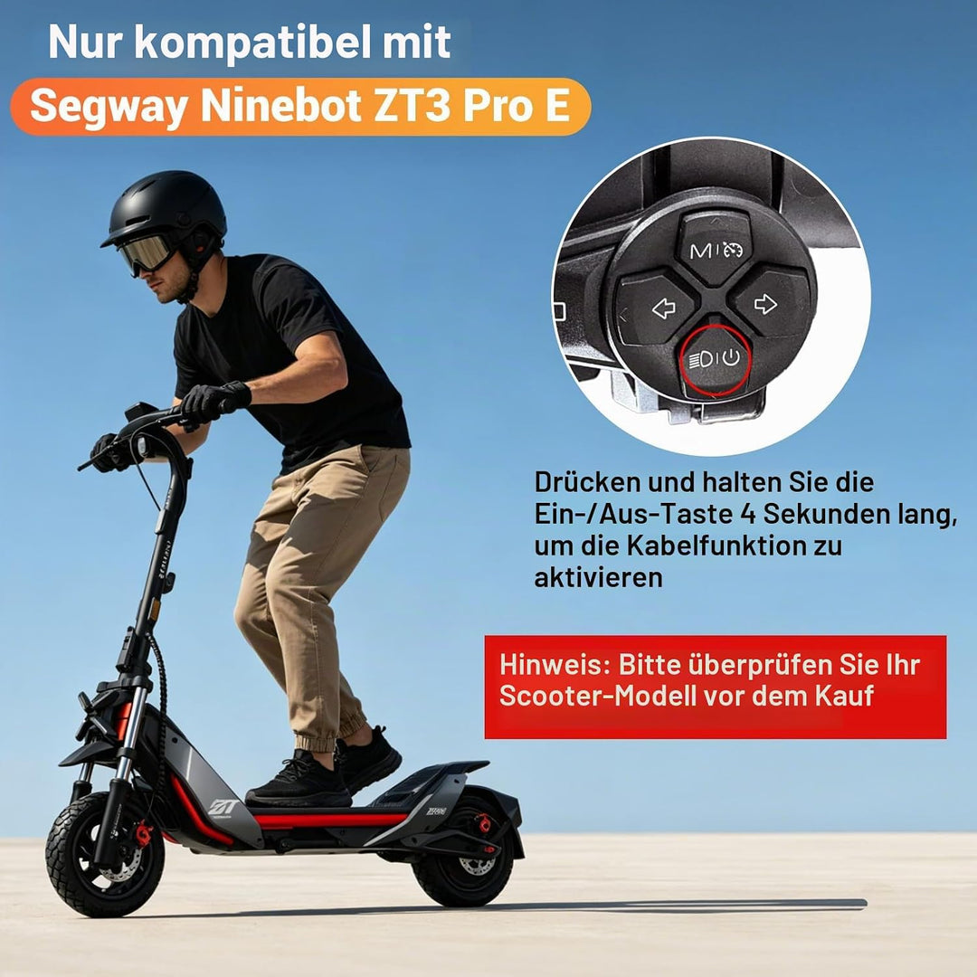E-Scooter Tuning Chip Kompatibel mit Segway Ninebot ZT3 Pro E, E Scooter Chip für Performance, Unloc