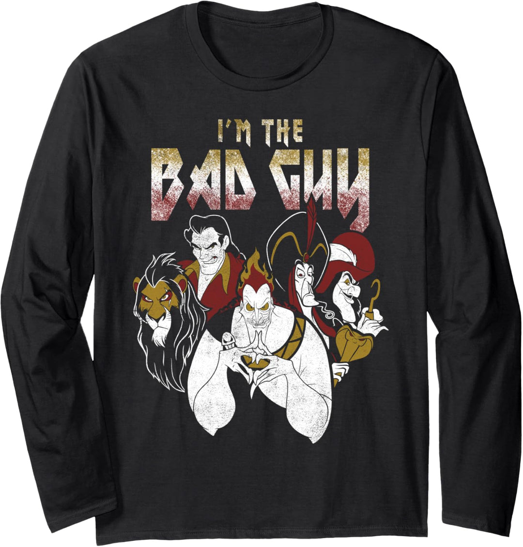 Disney Villains I'm The Bad Guy Group Portrait Langarmshirt
