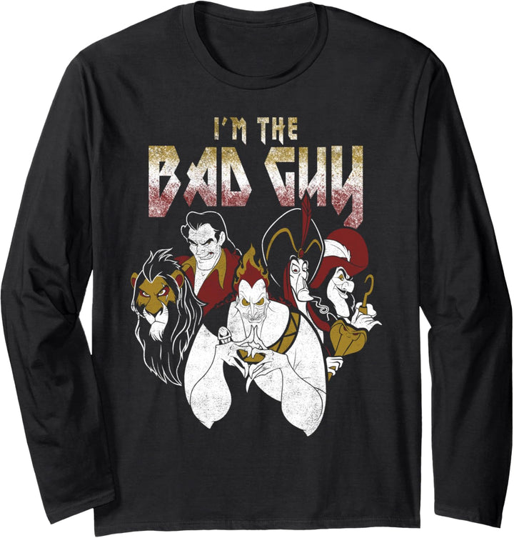 Disney Villains I'm The Bad Guy Group Portrait Langarmshirt